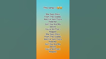 Thumbnail of She said she's from the islands #youtube #blowup #fyp #songs #music