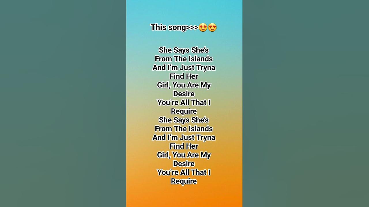 She said she's from the islands #youtube #blowup #fyp #songs #music