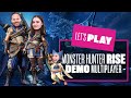 Let's Play Monster Hunter Rise Demo Multiplayer - Monster Hunter Rise Switch Gameplay