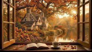 Cozy Autumn Day 🍁 Soft Piano Music & Crackling Fireplace for Focus and Calm screenshot 5