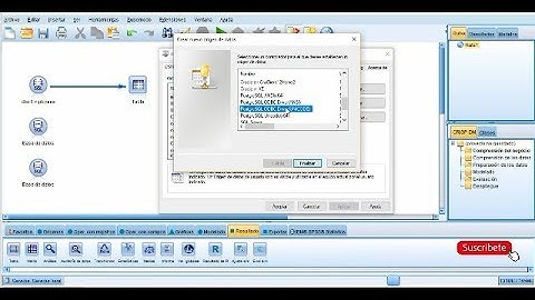 SPSS Modeler conexión ODBC a SQL Server, PostgreSQL y MySQL