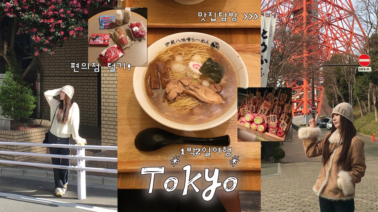 도쿄 VLOG🗼인생 맛집 + 관광 + 쇼핑 1박2일 코스🚞 ㅣ이자카야 • 라멘 •꼬치구이 • 디저트 맛집 추천 🎏ㅣ도쿄타워•허브스•스크램블 스퀘어•돈키호테ㅣ📍구글맵 공유) 가을스런