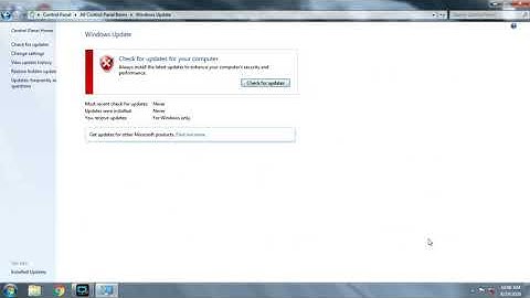 How to turn off windows 7 auto update