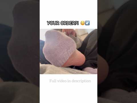 He ordered THIS… 😳 full video in description ⬇️ #shorts #shortsfeed #feetshorts #socksaddict #fyp