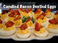 How To Make Deviled Eggs - Candied Bacon Deviled Eggs Recipe #MrMakeItHappen