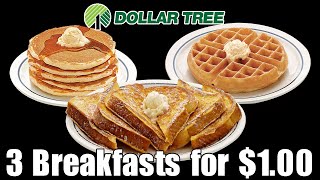 How BAD Can a $1.00 Breakfast Platter Be? - Dollar Tree's 3 Breakfasts for $1.00 - The Wolfe Pit