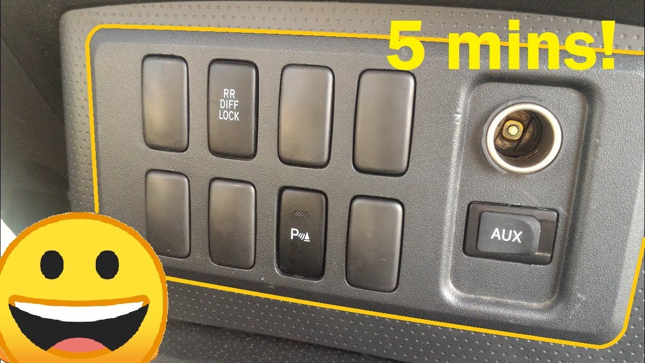 Fj Cruiser Remove Center Console And Switch Panel 5 Mins Youtube