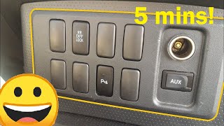 FJ Cruiser: 5 Min Removal of Center Console and Switch Panel