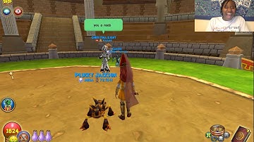 Wizard 101 She called me a noob for winning!!!