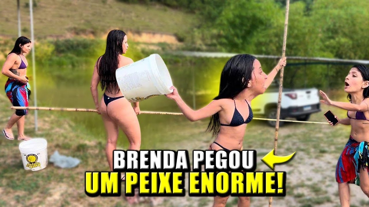 TATIANE CONSEGUE FAZER A CABEÇA DE BRENDA NA PESCARIA