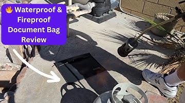 🔥 Waterproof & Fireproof Document Bag Review 🔥 | Keep Your Valuables Safe!
