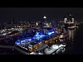 Hamburg von oben bei Nacht in 4K / Hamburg at Night Aerials 4K