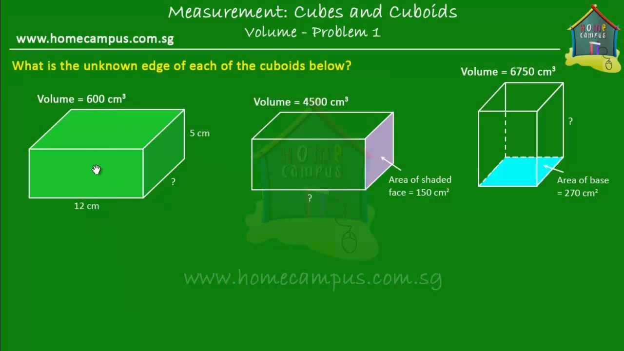 Elementary Math, Grade 6: Volume of Cubes and Cuboids, Problem Sum 1