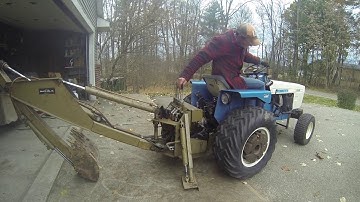 Brantly Backhoe removal and installation on Simplicity Powermax