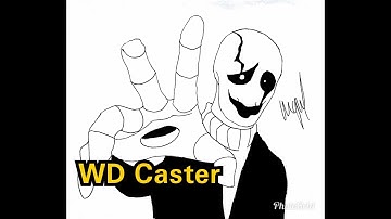HOW TO DRAW WD GASTER FROM UNDERTALE