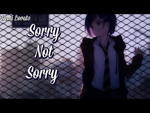 Nightcore Demi Lovato Sorry Not Sorry Lyrics Youtube Nightcore Demi Lovato Sorry Not Sorry Lyrics Youtube