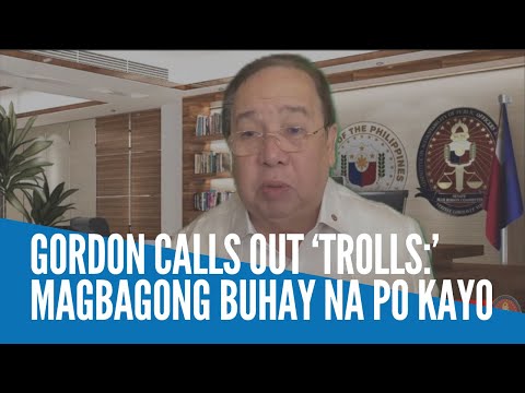Gordon calls out ‘trolls:’ Magbagong buhay na po kayo