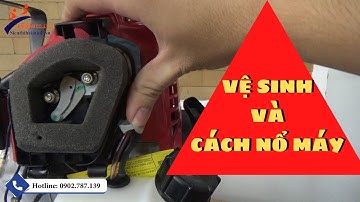 Hướng dẫn vệ sinh lọc gió và khởi động máy cắt cỏ || SIÊU THỊ HẢI MINH