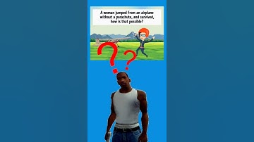 She Jumped from a Plane with No Parachute… and Lived?! HOW? #brainteaser #iqtest #shorts