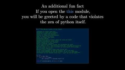 5 Python Easter Eggs
