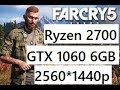 Far Cry 5 | Ryzen 2700 | GTX 1060 6GB | 2560*1440p ULTRA SETTINGS | Benchmarking