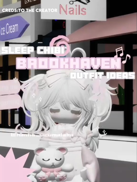 cute chibi Brookhaven kawaii pink avatar outfit for girls #kawaii #roblox #brookhaven#coquette #fyp