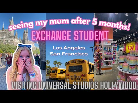 I FINALLY SAW MY MUM AFTER 5 MONTHS! exchange student vlog / Harry Potter World / Hollywood
