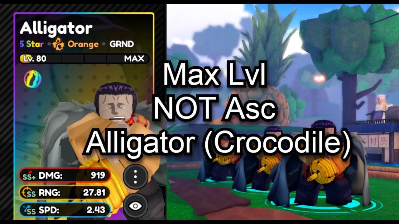 ASTD X - Max Lvl  NOT Ascended Alligator (Crocodile) Showcase
