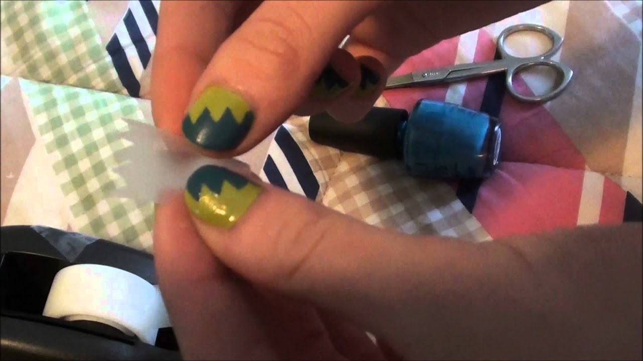 Zig Zag Nail Tutorial! - YouTube