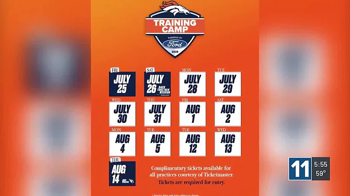 Broncos training camp tickets up for grabs