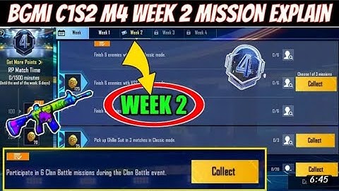 PUBG/ BGMI ROYAL PASS MISSION C1S2 M4 [ week 2 ] | BATOSKI the gamer