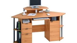 In this video amazing House and Furniture Ideas has title Wood Corner Computer Desk Hutch.