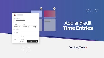 TrackingTime: How to add and edit time entries