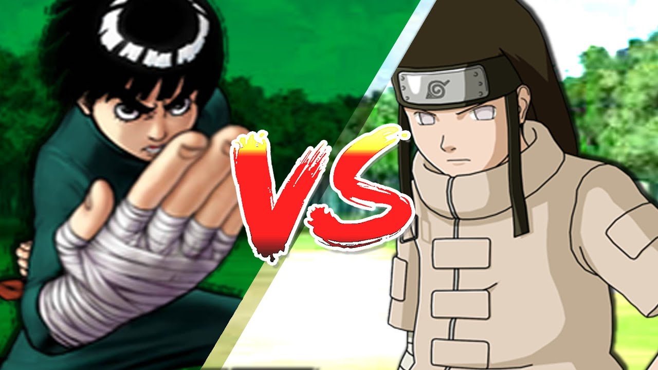 Rock Lee Vs Neji Hyuga Youtube 