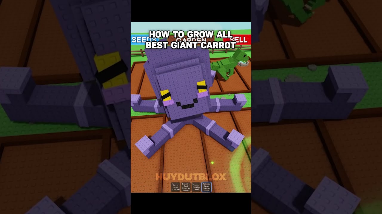 How To Grow All Best Giant Carrot Huydutblox Roblox Growagarden