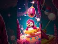 Floating in Space — Adorable Pink Penguin in Cosmic Adventure 🐧✨ | Cute AI Animation