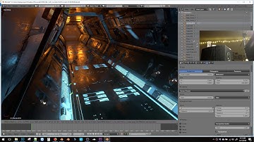 Scifi Corridor EEVEE Walkthrough