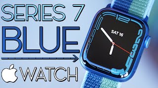 Blue Apple Watch Series 7 Unboxing, Sizes, & First Impressions!