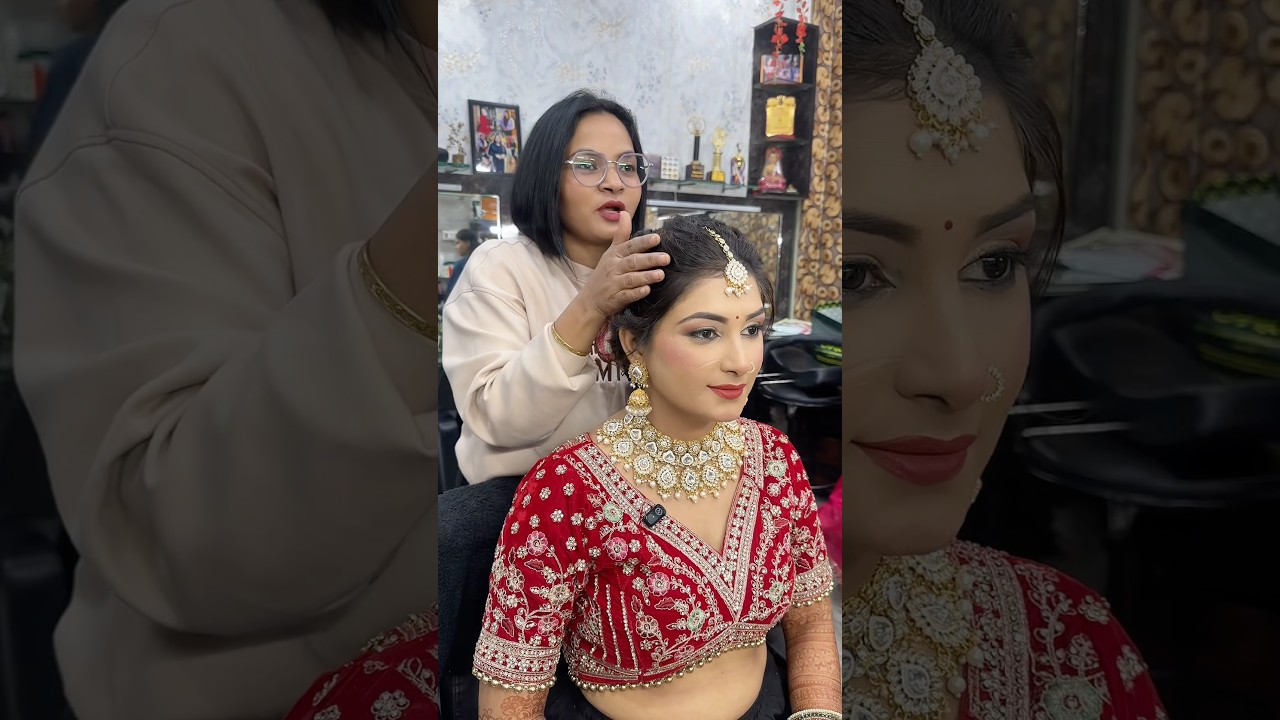 Trending song ke saath bridal makeup process 💄✨Jewellry &rarr; Base &rarr; Eyes &rarr; Lips &rarr; Final Bridal Glow