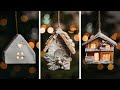 DIY | Елочные игрушки своими руками | НОВОГОДНИЕ ДОМИКИ 🏠