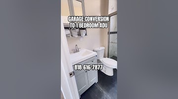Garage garage conversion to one bedroom, ADU San Fernando Valley | ADU XPERT #smallspaceliving #adu￼