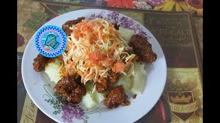 cerdo frito con yuca , las recetas de anita