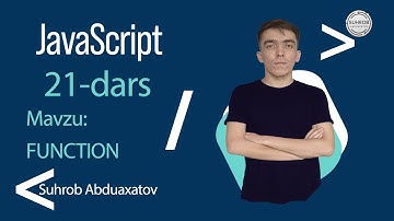 JavaScript | JavaScript Darslari | Suhrob Abduaxatov | Javascript Function