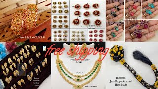 One gram gold & imitation  jewellary very  resonable  price  with  free  shipping