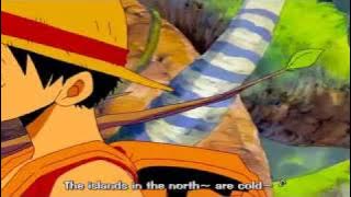 Luffy Sings a song on Skypeia