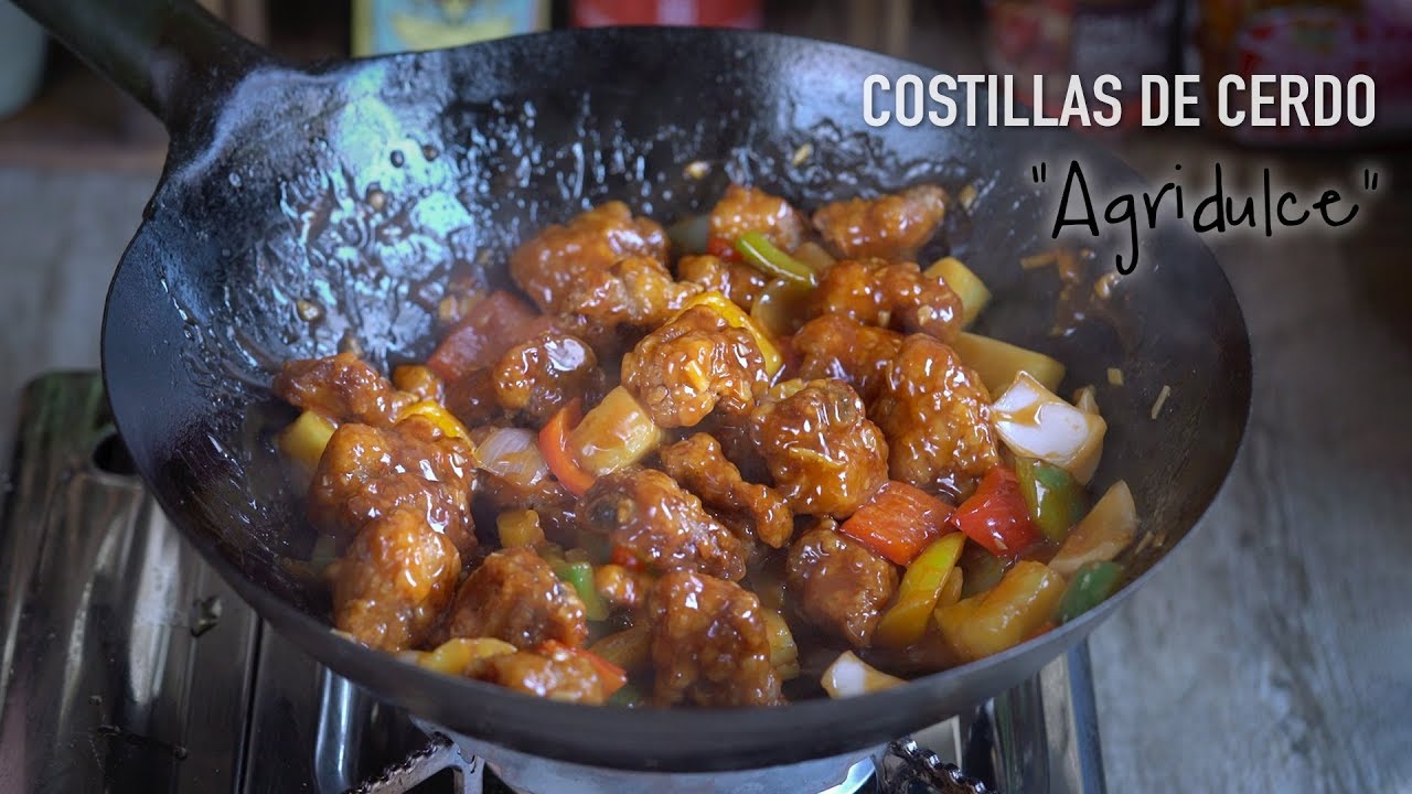 Costillas de Cerdo Agridulce muy ricas y súper fácil de preparar