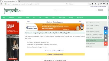 How can we integrate Spring and Hibernate using HibernateDaoSupport? | javapedia.net