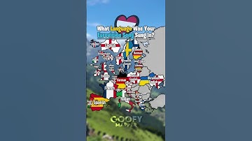 What language was your Eurovision song sung in? #geography #mapping #shorts #viral #eurovision