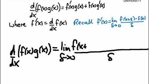 Product rule from first principles