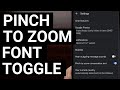 Disabling the Google Messsages Pinch to Zoom Gesture that Adjusts the Font Size